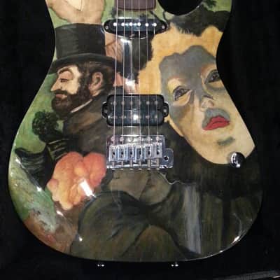 Schecter USA original Masterworks #5, NOS 1998 Toulouse-Lautrec Custom Graphic image 1