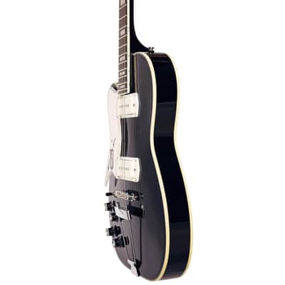 Airline Guitars Tuxedo Left Handed Black image 3