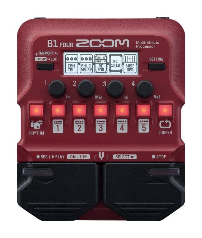 Zoom B1 FOUR Bass Multi-effects Pedal image 1