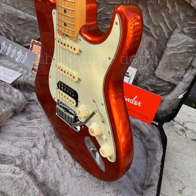 ♚SUPERB♚RARE♚2015 FENDER AMERICAN ELITE STRATOCASTER HSS* USA♚AUTUMN BLAZE♚Ultra image 12