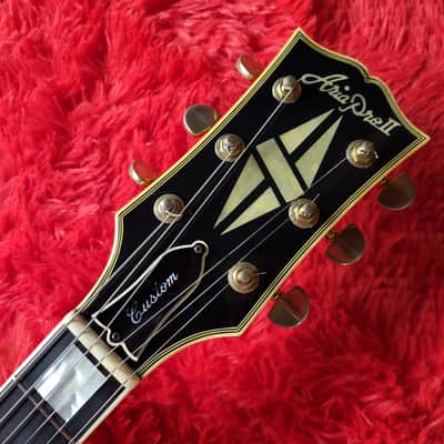 Rare - Aria Pro II LC-800 1977 - Cherry Sunburst - Les Paul Custom - Ebony Fretboard & Mother Of Pearl Inlays - Made In Japan - MIJ image 8