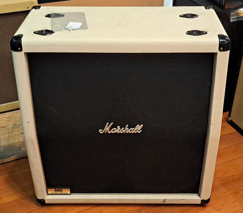 MARSHALL MG412A SPECIAL EDITION 4X12 SPEAKER CABINER WHITE TOLEX image 1