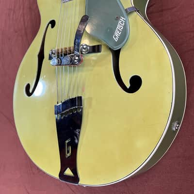 Gretsch Anniversary 6125 Semi-Hollow Electric Guitar | 1962 Two-Tone Green image 4