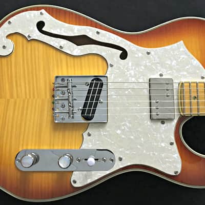 PT BERGER "BAKERSFIELD" RODEO DeLUXE Custom Thinline Tele Hybrid DoubleAAA Vintage Iced Tea Boutique image 5