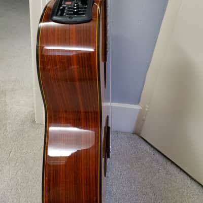 Rare Takamine Jasmine TC28C korea acoustic electric classical cutaway guitar 1990s full sound image 11