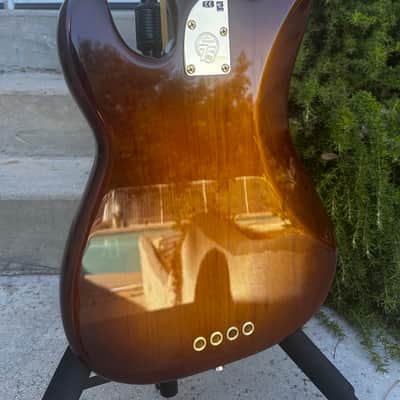 Fender 75th Anniversary Commemorative Precision Bass 2021 - 2-Color Bourbon Burst image 3