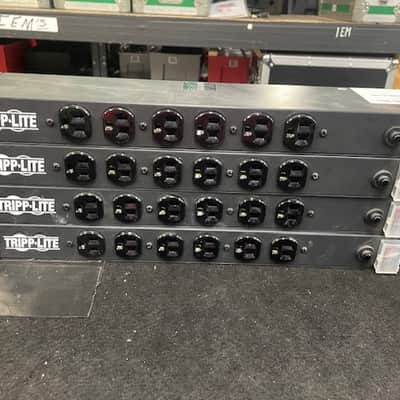 (Lot of 4) Tripp Lite RS-1215 1U 12 Outlet Port 15ft Rack-Mount Power Strips image 1