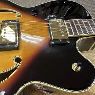 Tanglewood (No Label) Hollow-Body Archtop Electric Guitar Sunburst image 14