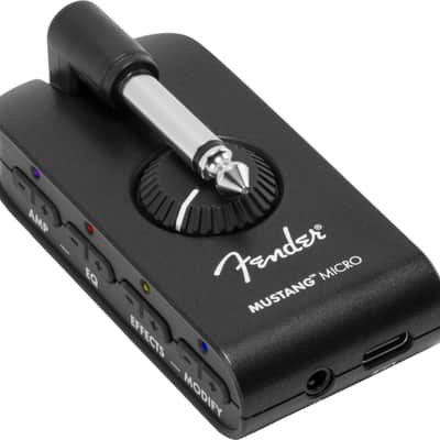 Fender Mustang Micro Guitar Headphone Amp 2021 - Present - Black image 2