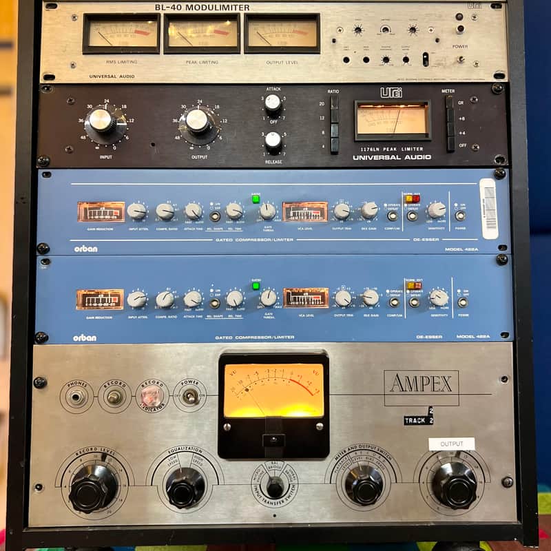 PAIR Orban 422a Gated Compressor Limiter de-esser - Blue original vintage analog image 1