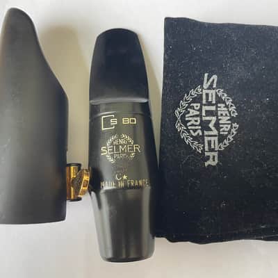 Vintage Selmer S80 C* Alto Saxophone Mouthpiece with Vandoren M/O Ligature and Mouthpiece Pouch image 1