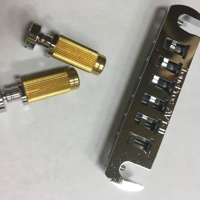 TonePros AVT2G Wraparound Bridge/Tailpiece with Locking Studs for Gibson, Chrome OPEN BOX image 2