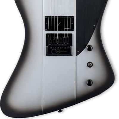 ESP LTD Phoenix-1000 Evertune Electric Guitar, Ebony Fingerboard, Silver Sunburst Satin image 2