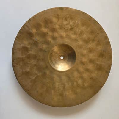 Vintage 13" Unstamped Hi Hat Pair Deep Hammering Small Hole 1023g 1004g image 10