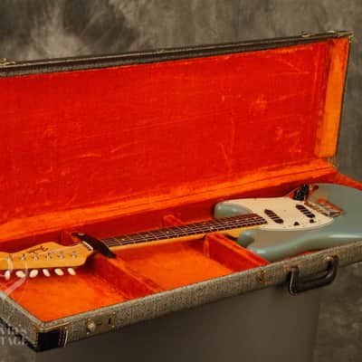 1964 Fender DUO-SONIC II Blue with '66 body CLAY DOTS + L-PLATE + '64 pickups image 21