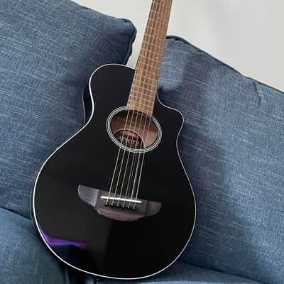 Yamaha APXT2 3/4 Size Acoustic/Electric Cutaway Guitar 2010s - Black image 2