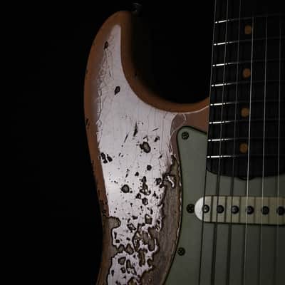 Fender Custom Shop Limited Edition '59 Stratocaster Super Heavy Relic- Aged Dirty Shell Pink/ Chocolate 3 Tone Sunburst 2025 (CZ586151) image 14