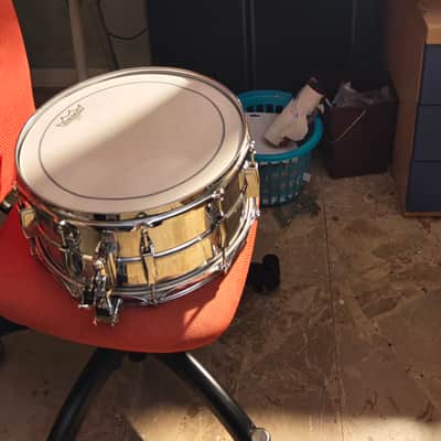 Supraphonic \ Acrolite Ludwig No. 411 Super-Sensitive 6.5x14" 10-Lug Aluminum Snare Drum with Keystone Badge 1963 - 1969 with internal contact microphone \ drum trigger system for electronic drums or experimental sounds like Roland , nord drum image 11