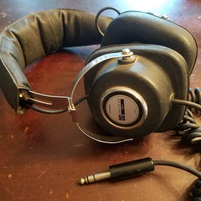Panasonic EAH-20 Hi-Fi Stereo Headphones Japan 1970s - Chrome and black plastic/rubber image 1