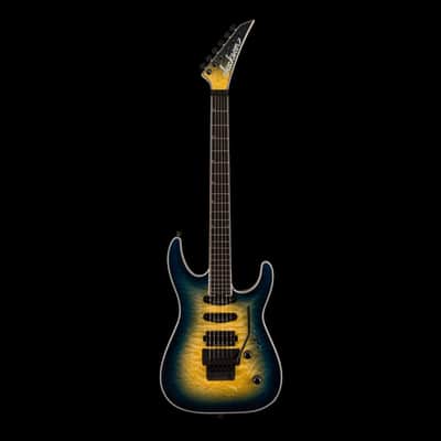 Jackson Pro Plus Series Soloist SLA3Q Amber Blue Burst with Gig Bag - Serial # CYJ2302189 - Demo image 2