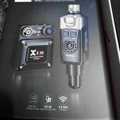 Xvive U45 Wireless In-Ear Monitor System  westone IEM 2019 - 2020 - Black image 4