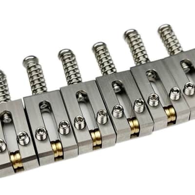 Japanese-made Stainless Steel Electric Guitar Bridge Roller Saddles String Saddles 10.5M image 2