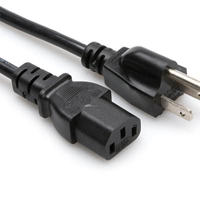 Hosa PWC-148 IEC C13 to NEMA 5-15P 8ft Power Cord image 1