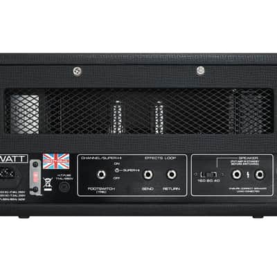 Hiwatt Super-HI 50 Head 2-Channel Electric Guitar Amplifier, 50 Watts, Black image 2
