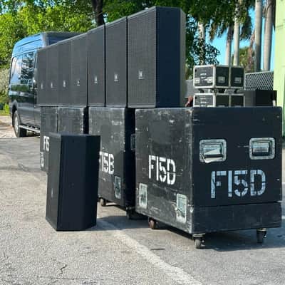 JBL VTX F15 15-inch Bi-Amplified 2-Way Loudspeakers W/ Case (LOT OF 8) THS image 12