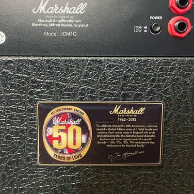 Marshall JCM1C 50th Anniversary 1980s 1-Watt 1x10" Guitar Combo 2012 - 2013 - Black image 3