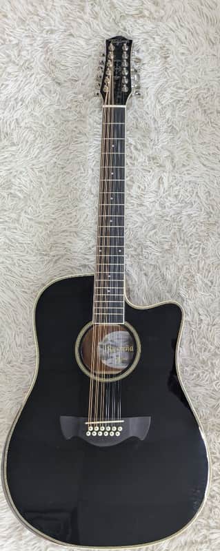 Tagima Sierrena XII EQ BK Acoustic Electric  12 String Guitar, Black Gloss image 1