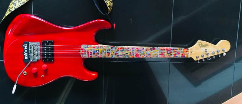 Kramer Pacer series 1980-81 Candy Apple Red Transparent Parts Guitar image 1