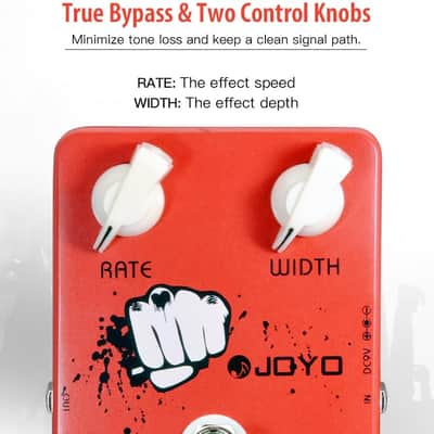 JOYO JF-05 Chorus Pedal Crisp & Transparent Chorus Full Bodied Sounds and Deep-clear Tone for Electric Guitar Effect - True Bypass image 3
