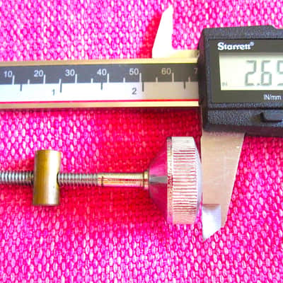 Slingerland Internal Damper Mute Muffler Knob Screw with Brass Nut - Vintage image 3