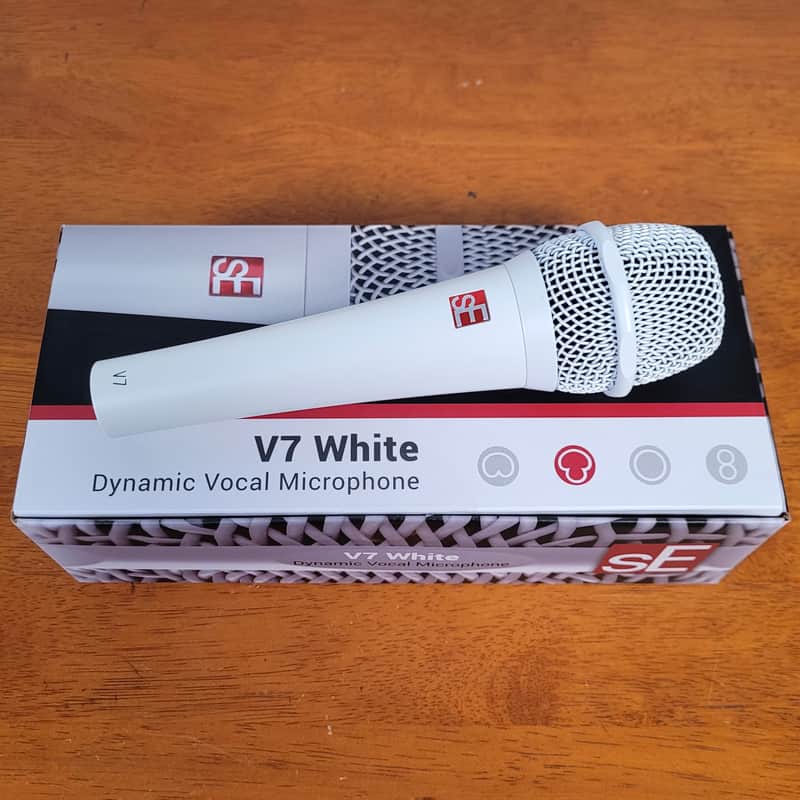 V7 WHITE by sE Electronics! Dynamic Supercardioid Handheld Vocal Microphone V7-WHT **FREE SHIPPING!** image 1