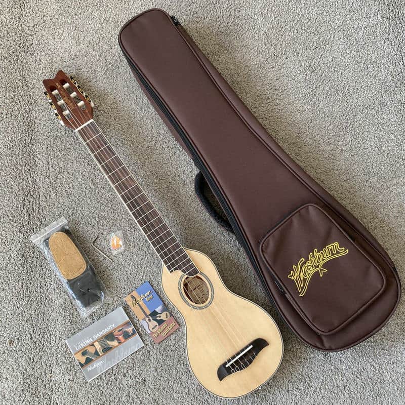 Washburn Rover 34 Inch Travel Guitar, Spruce Top, Rosewood Fingerboard image 1