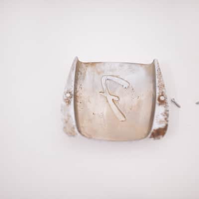 1966 Vintage Fender Jazz Bass F-Logo BRIDGE COVER Chrome JBass Guitar Original 1960's 1967 1968 1969 image 8