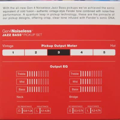 Fender Gen 4 Noiseless Jazz Bass Pickups Set 0992262000 Bild 2