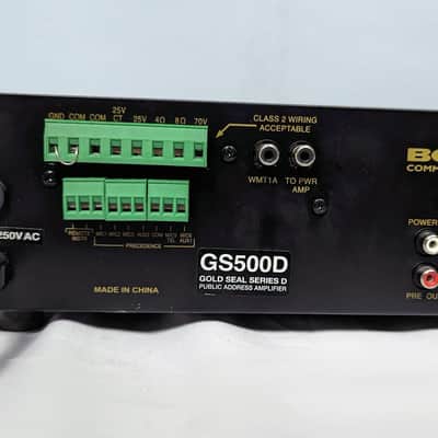 Bogen GS500D Gold Seal Series D 500W Power Amplifier with EQ image 9