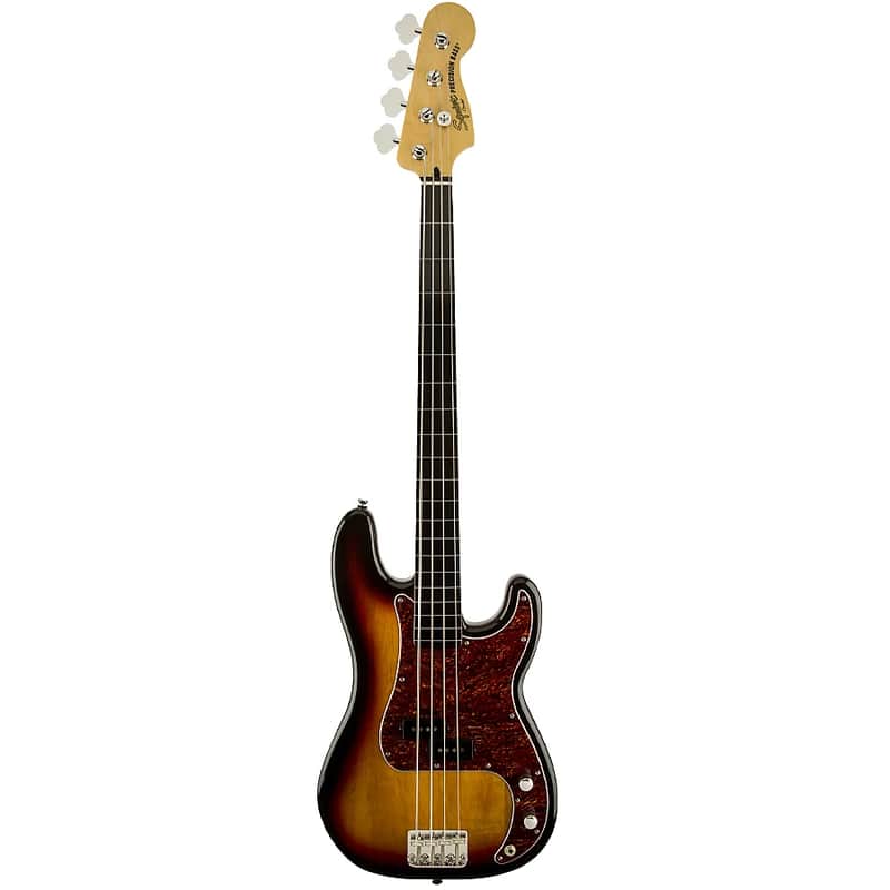 Squier Vintage Modified Precision Bass Fretless | Reverb