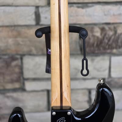 Fender "Squier Series" Standard Stratocaster with Maple Fretboard 1995 - Black with Fender TexMex pickups image 7