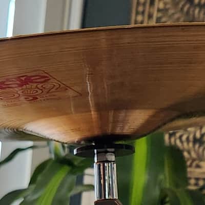 VINTAGE! Paiste 2002 Series Medium Hi-Hats 14" B20 Bronze 1973-79 Switzerland image 4