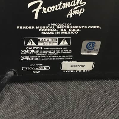 Fender FRONTMAN 33 WATT AMPLIFIER LATE 2000’s - BLACK image 5