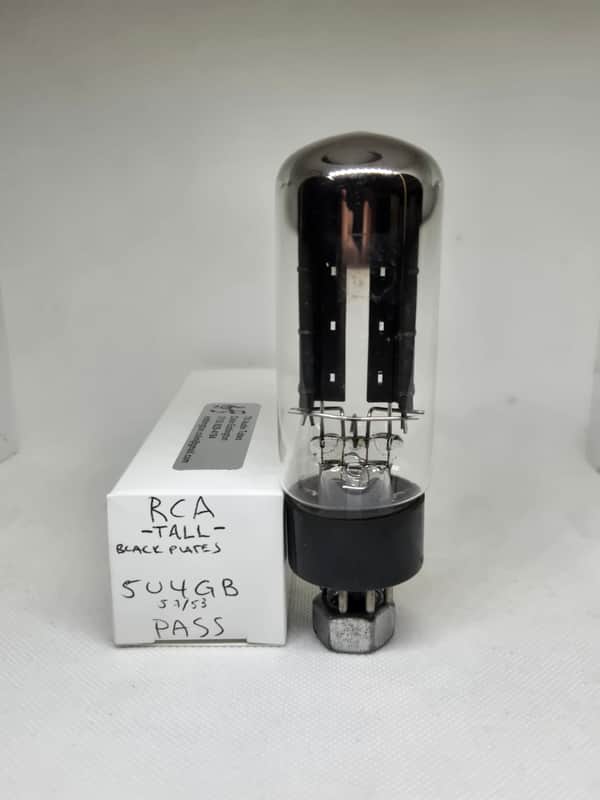 RCA 5U4GB Tall Bottle Black Plate Rectifier Balanced Single NOS 5U4 image 1