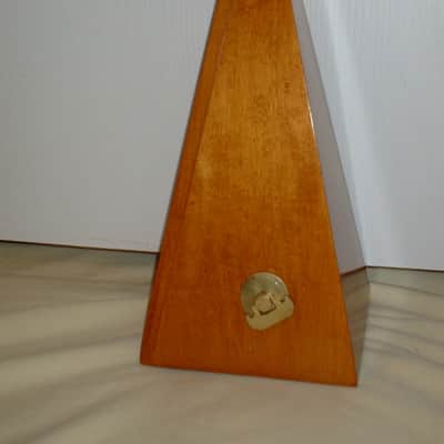 Fully Restored Vintage Seth Thomas Metronome No 7 Mid 1960s Honey Maple, Serviced, Solid Brass Trim image 2