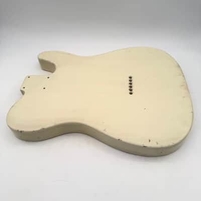 MJT Telecaster Body Lefty Relic Alder Nitro Vintage White Light mjt6672 image 5