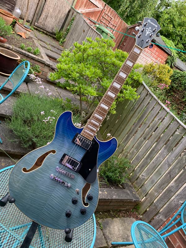 Ibanez Artcore AS73FM 2000 Transition blue image 1