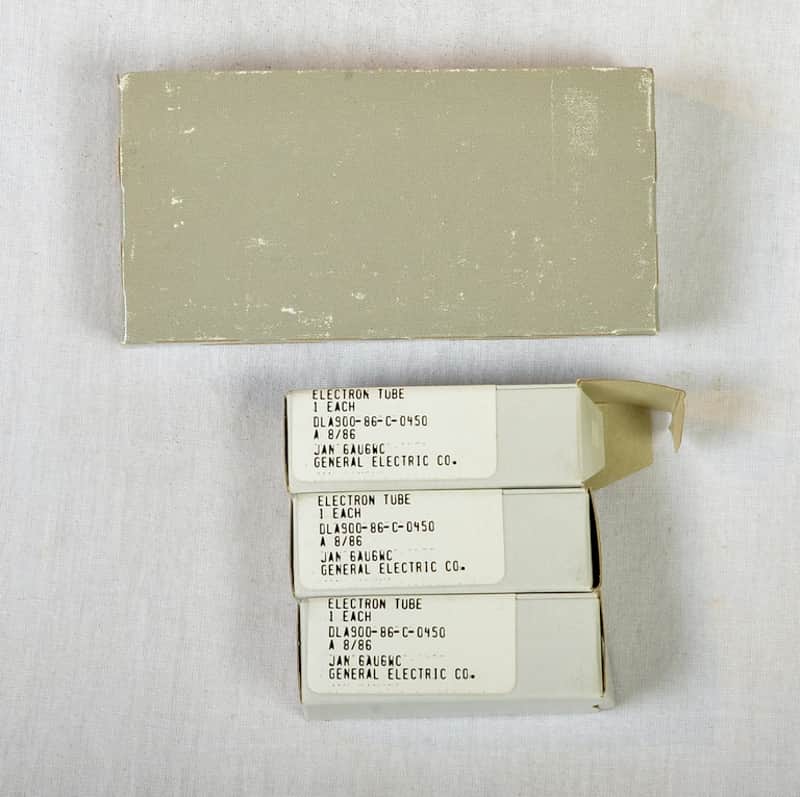 GE 6AU6WC (3) 2-NOS 1-Used image 1