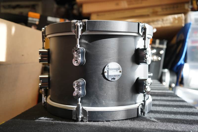 PDP/DW Concept Maple Classic 8x12" Tom Ebony Satin - 12" Tom (No-Mount) 2025 image 1