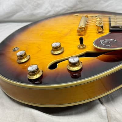 Epiphone Sheraton II 2 Semi-Hollowbody Guitar with Case - MIK Korea 2003 - Vintage Sunburst image 19